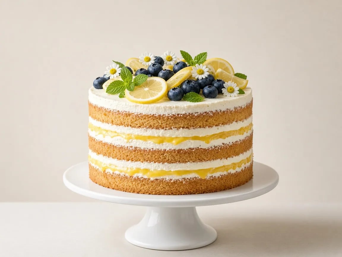 Lemon & Blueberry Garden Cake
